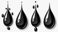 Explore our versatile vector black drop icon set perfect for your design projects and digital artwork needs Royalty Free Stock Photo