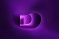 Explore Purple Abstract Tunnels with Geometric Mesh Grid and Neon Light Royalty Free Stock Photo