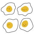 Playful Egg Characters with Different Emotions Creative Projects Royalty Free Stock Photo