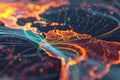 Explore the realm of futuristic digital interface with virtual data elements and HUD AIG62