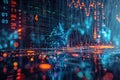 Explore the realm of futuristic digital interface with virtual data elements and HUD AIG62