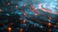 Explore the realm of futuristic digital interface with virtual data elements and HUD AIG62