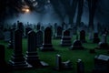 A haunted cemetery Royalty Free Stock Photo