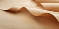 Explore Texture of Brown Paper with Soft Wave and Shadow in Paper Texture Royalty Free Stock Photo