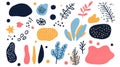 Explore a trendy collection of handdrawn shapes and design elements for modern illustrations. Enhance your creative projects today Royalty Free Stock Photo