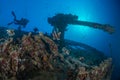 Explore underwater Royalty Free Stock Photo