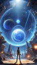 Tomorrow\'s Frontiers: DataEclipse Odyssey Unleashed. AI generate