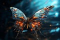 Explore the use of butterflies in tech gadget