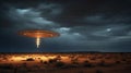 Desert Dreams: Parabolic Antenna Reaching for Celestial Communication