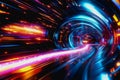 Vibrant Abstract Digital Composition in Motion