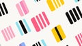 Explore a vibrant barcode pattern, featuring colorful 2bit designs perfect for coding and scanning goods with clarity Royalty Free Stock Photo