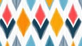 Explore the vibrant world of tribal geometric patterns featuring diamonds and stripes in a seamless, stylish design Royalty Free Stock Photo