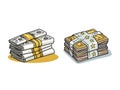 Wealth in Hand - Illustration of Paper Money