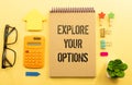 Explore your options. Business, education, problems and solving concept. Royalty Free Stock Photo