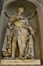 Explorer Amerigo Vespucci monument in Florence, Italy Royalty Free Stock Photo