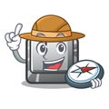 Explorer button B on a mascot keyboard Royalty Free Stock Photo