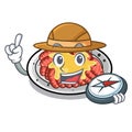 Explorer carpaccio isolated with in the mascot