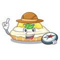 Explorer cartoon piece of yummy lemon meringue pie
