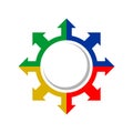 Explorer Compass Direction Colours Symbol Design