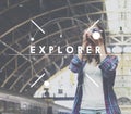 Explorer Journey Explore Leisure Concept Royalty Free Stock Photo