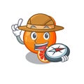 Explorer orange blood in the cartoon shape