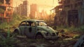 Exploring Abandoned Buildings And Wrecked Cars: A Hyper-realistic Urban Fairy Tale