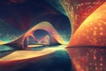 Exploring Abstract Caves of Light and Color, Digital Art\'s Mesmerizing Journey