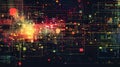 Exploring the Abstract Digital Network, A Visual Journey into Data Streams, Circuitry, and Connections, Featuring D Royalty Free Stock Photo