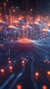 Exploring Abstract Digital Networks, Data Flows and Connections in Cyberspace, Illuminating Technology\'s Future