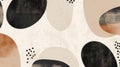 Exploring Abstract Shapes in Neutral Tones for a Sophisticated Modern Design Concept