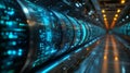 Exploring advanced quantum computing concepts with quantum processors and neural networks for optimization and Royalty Free Stock Photo