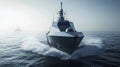 Exploring the advanced strength and innovative design features of contemporary naval vessels Royalty Free Stock Photo