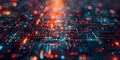 Exploring Advanced Technology and Data Integration Innovation Through Abstract Closeup Images.