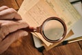 Exploring antique documents through the magnifying glass