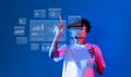 Exploring Artificial Intelligence Through Data Analytics in Virtual Reality Environments for Innovative Prompt Royalty Free Stock Photo