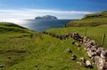 Exploring the beautiful shorelines of Faroe Islands Royalty Free Stock Photo