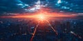 Exploring Boundless Innovation Horizons: Endless Futuristic Possibilities in Technology. Concept