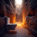 Exploring A Canyon In A Toilet In 4k With Unreal Engine And Octane Render