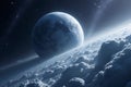 Exploring celestial bodies outer space astrophotography vast cosmos low angle cosmic wonders