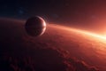 Exploring celestial wonders outer space digital art cosmic landscape high-resolution view universe