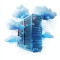 Exploring Cloud Technology and Data Servers: A Digital Network Revolution Royalty Free Stock Photo