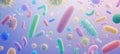Exploring the Colorful Microscopic World Stunning Images of Bacteria, Viruses, and Microorganisms Royalty Free Stock Photo
