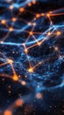 Exploring complex network structures, a visual journey into interconnected nodes and glowing pathways