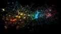 Exploring Complex Network Structures, Visualizing Interconnections and Data Flows in a Dynamic System, Revealing Pa