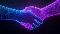 Exploring Connection Through a Luminous Handshake in a Digital Universe of Possibilities