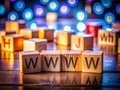 Exploring the Connectivity of Digital Communication A LowLight Study of Wooden Blocks Representing Internet Access and
