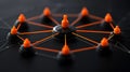 Exploring Connectivity: A Web of Interlinked Nodes and Networks Representing Collaboration
