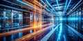 Exploring the Cutting Edge of Quantum Computing A Futuristic Lab Designed for Advanced Cryptography and Secure Data Royalty Free Stock Photo