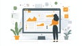 Exploring data trends for business insights from digital dashboards in office spaces