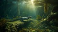 A Crocodile & Fish Underwater Safari - Tim Walker\'s Captivating Photograph